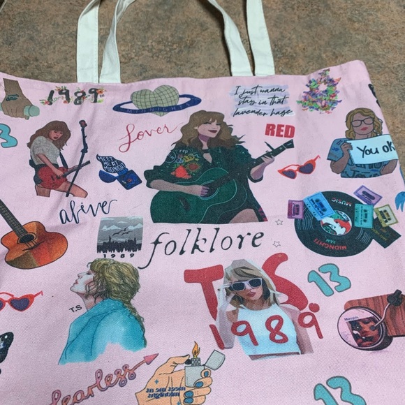 Taylor Swift Canvas Tote and Cosmetic Bag (NWOT) - Picture 4 of 8